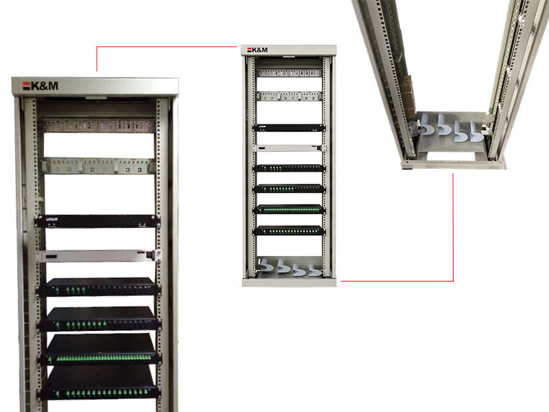 K&M_19 Zoll ETSI offenes Gestell (2000x600x600)
