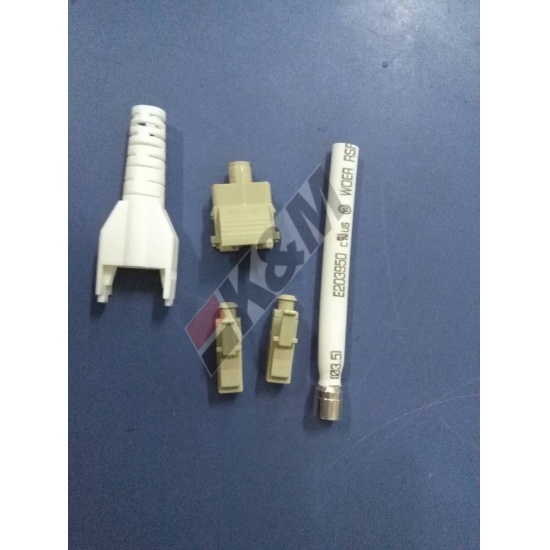 LC SM Uniboot connector Beige Kit with Ferrule